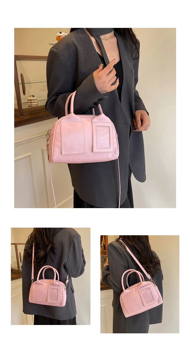 2026 novo y2k harajuku bolsa de ombro feminina coreano transparente ita saco crossbody feminino designer japonês tendência bolsa