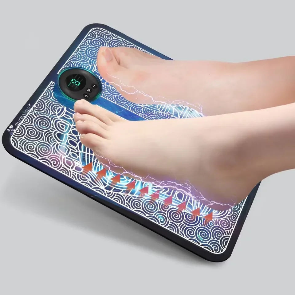 Almofada massageadora elétrica para pés, massagem muscular, treinador de relaxamento para massagem, fitness, esporte ao ar livre, casa, família, relaxamento