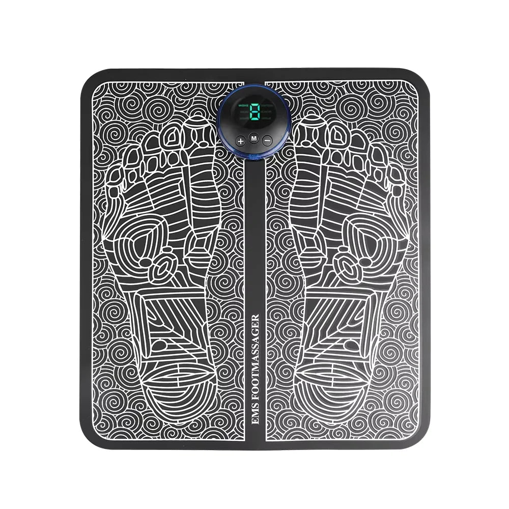 Almofada massageadora elétrica para pés, massagem muscular, treinador de relaxamento para massagem, fitness, esporte ao ar livre, casa, família, relaxamento