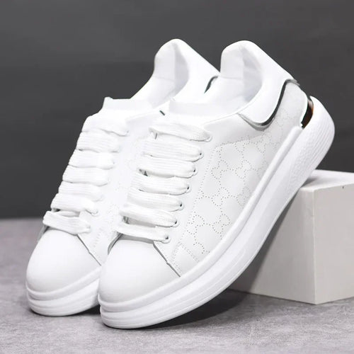 Brand men's and women's all-match white shoes thick-soled men's casual shoes breathable outdoor walking running tennis shoes