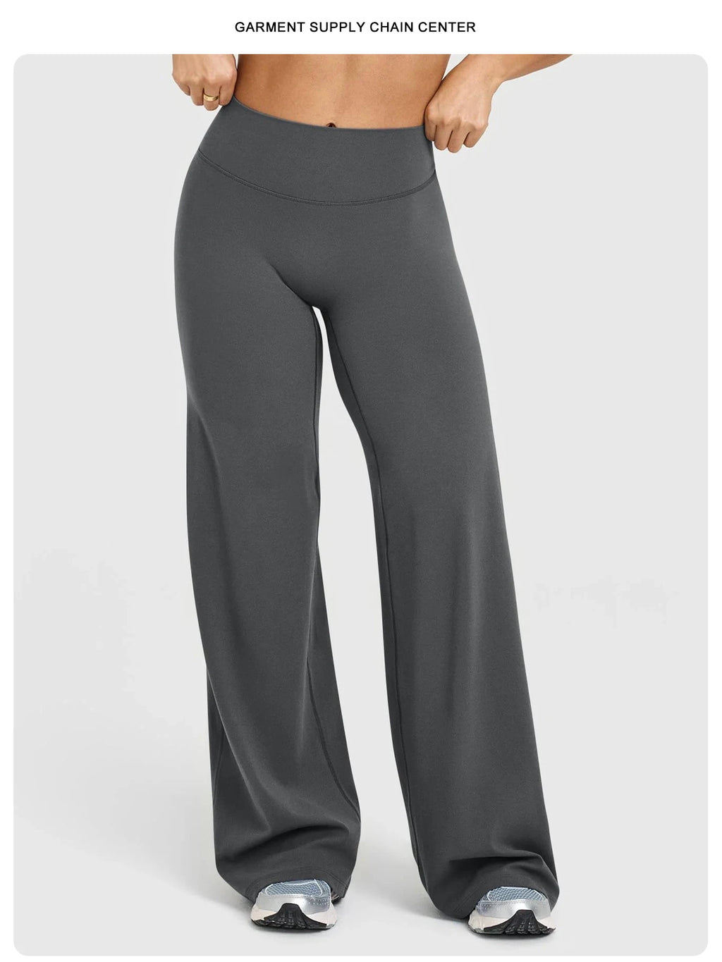 Calças de Yoga de Cintura Alta e Perna Larga para Mulheres, Efeito Levanta Bumbum, Marrom Café, Calças de Treino, Leggings Flare, Controle de Barriga, Roupa de Ginástica e Fitness
