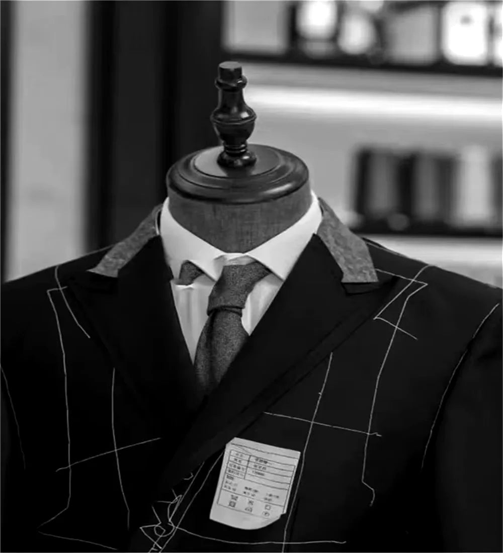 Terno de Linho Bege/Azul para Homens, 3 Peças, Slim Fit, Formal, para Casamento, Baile de Formatura, Conjunto de Smokings, Traje de Padrinho e Noivo, Novo Design