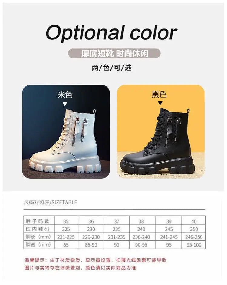 Botas 2025 novo estilo coreano forrado de lã outono inverno sapatos de algodão de alta qualidade botas femininas salto alto meados de bezerro bootsins