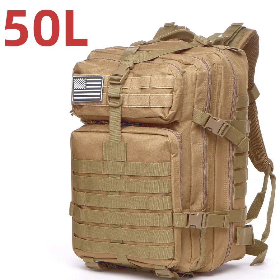 25l/50l resistente náilon impermeável tático esportes trekking pesca caça acampamento caminhadas saco mochila ao ar livre