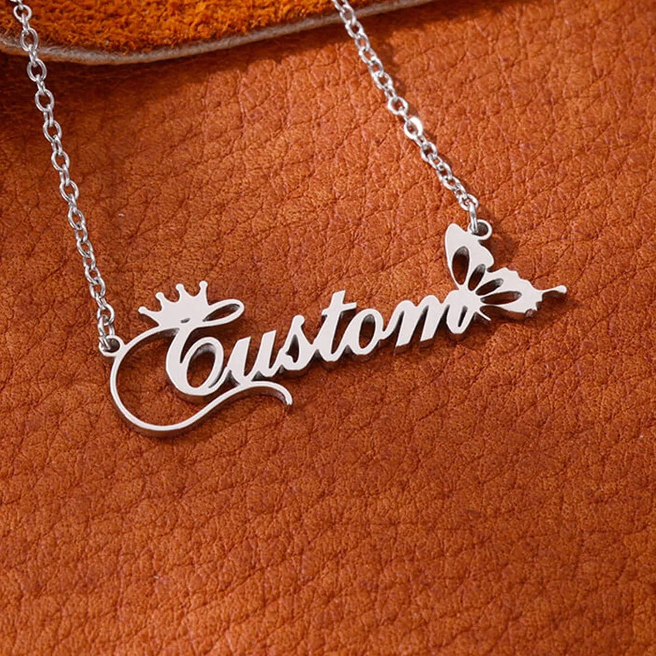 Colares com nome personalizado para mulheres, colar com pingente personalizado em aço inoxidável, joias personalizadas para o pescoço, presente de aniversário para namorada
