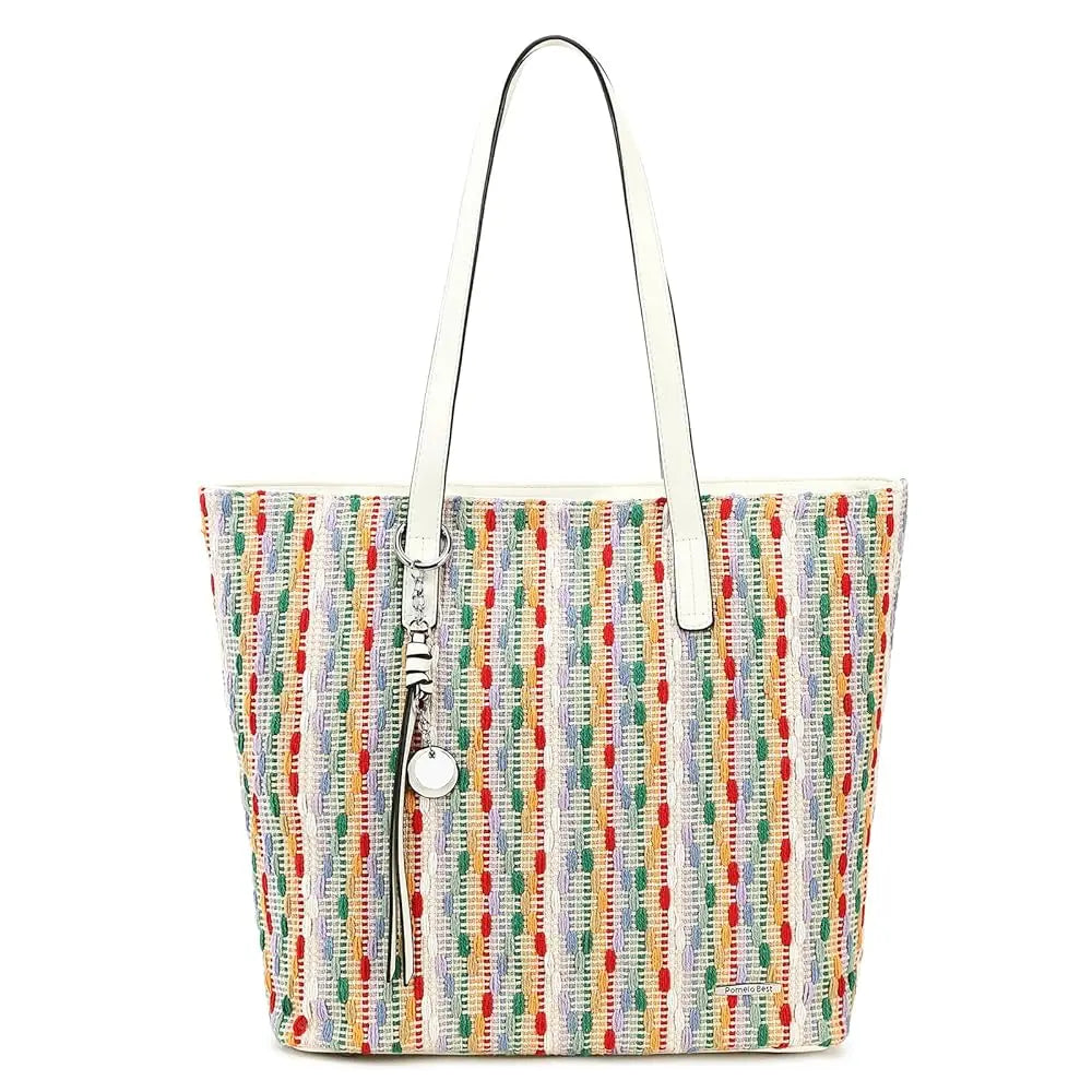 Bolsa feminina senhoras shopper grande sacola de couro do plutônio bolsa de ombro com compartimento grande para escritório escola compras