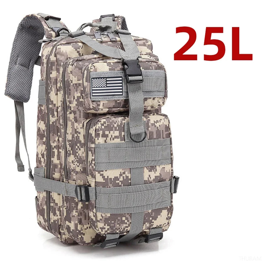 25l/50l resistente náilon impermeável tático esportes trekking pesca caça acampamento caminhadas saco mochila ao ar livre