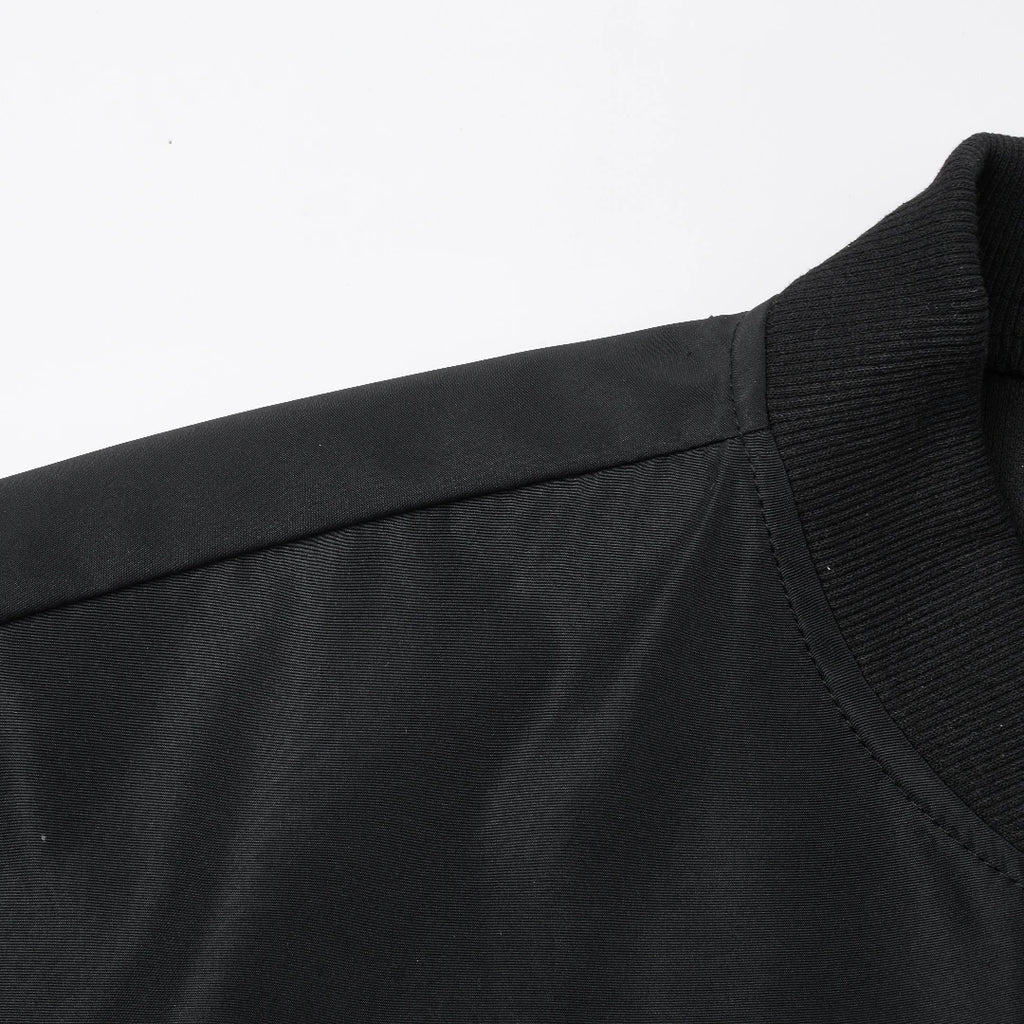 2024 primavera e outono nova gola de beisebol curto solto cor sólida jaqueta masculina negócios casual casaco fino tendência