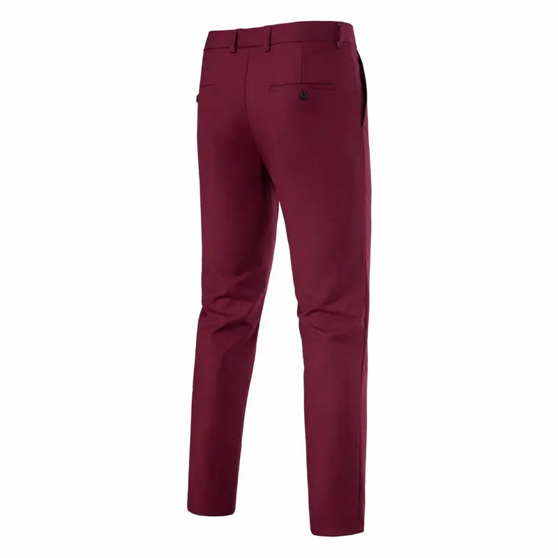 Terno masculino (blazer + colete + calças) moda negócios cor sólida casamento estilo britânico workwear, terno de desempenho casual