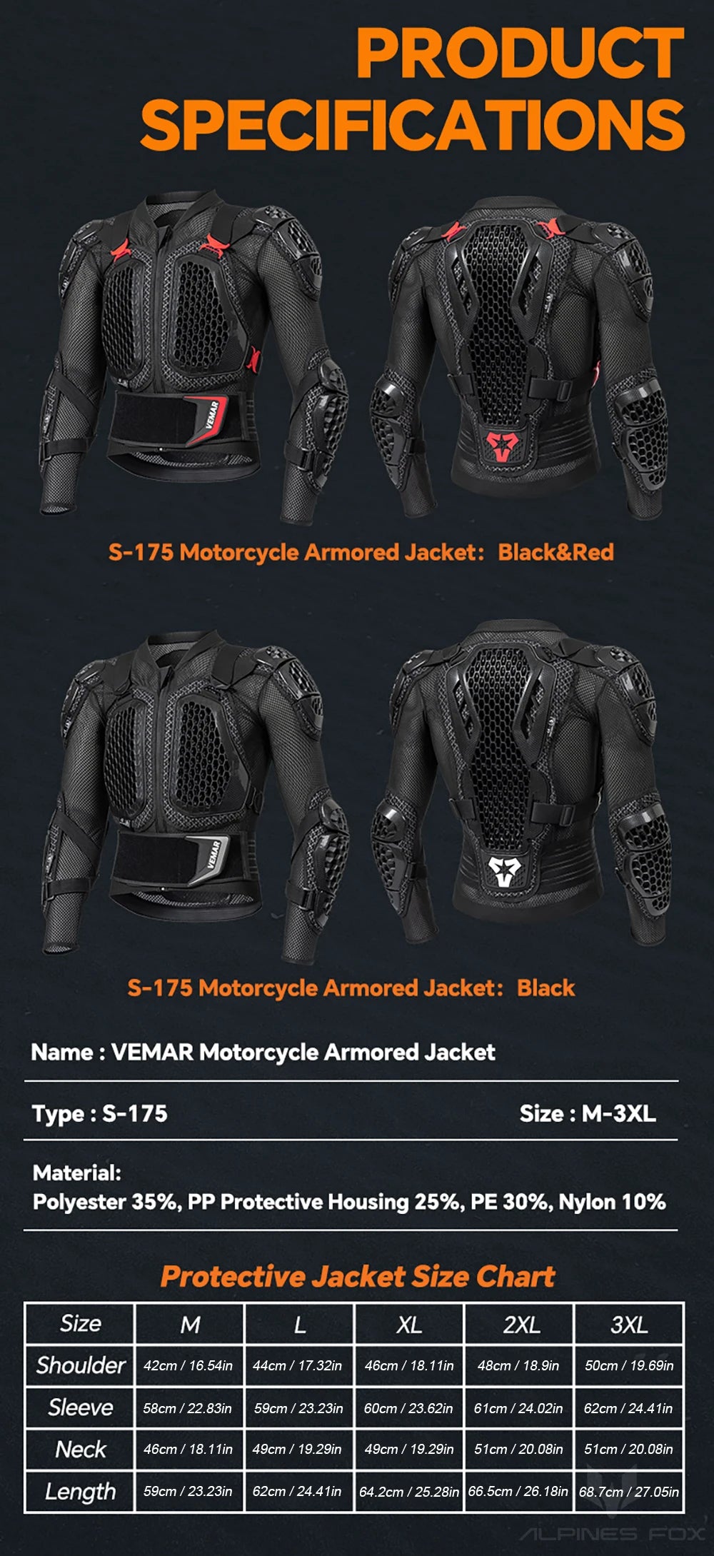 VEMAR 2025 Homens Nova Jaqueta de Motocicleta Moto Armadura MX Armadura Jaqueta de Corrida de Motocross Aprovação CE Moto Moto Equipamento de Proteção