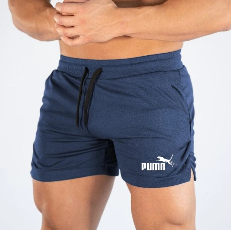 Calções de malha de verão de secagem rápida esportes masculinos shorts casuais calças de praia respiráveis adequadas para fitness ao ar livre correndo