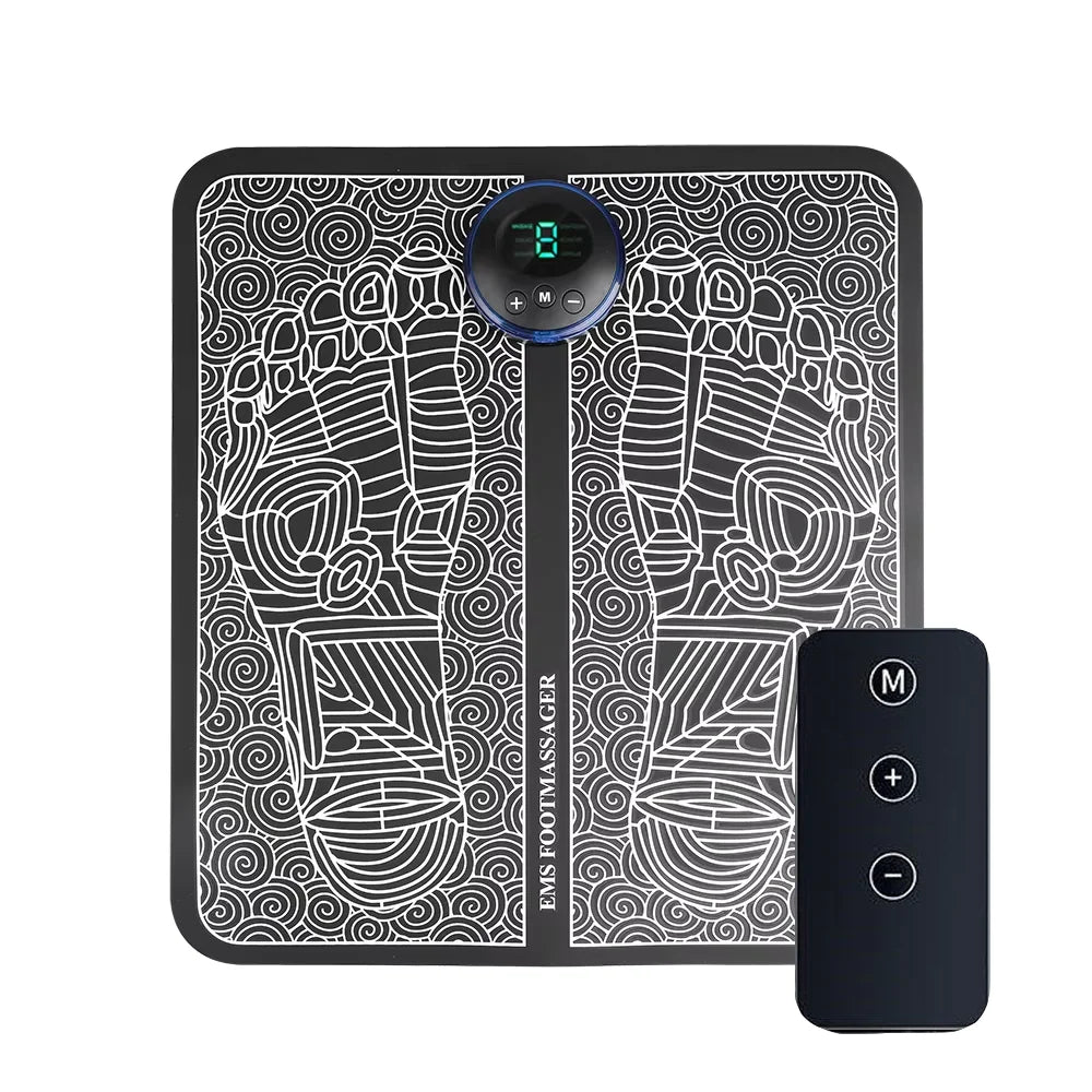 Almofada massageadora elétrica para pés, massagem muscular, treinador de relaxamento para massagem, fitness, esporte ao ar livre, casa, família, relaxamento