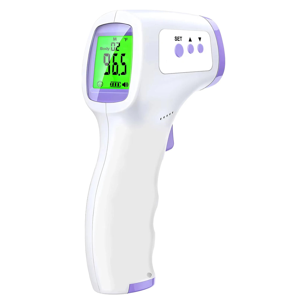 Termômetro infravermelho digital médico, sem contato, portátil, medição rápida de temperatura, corpo, testa