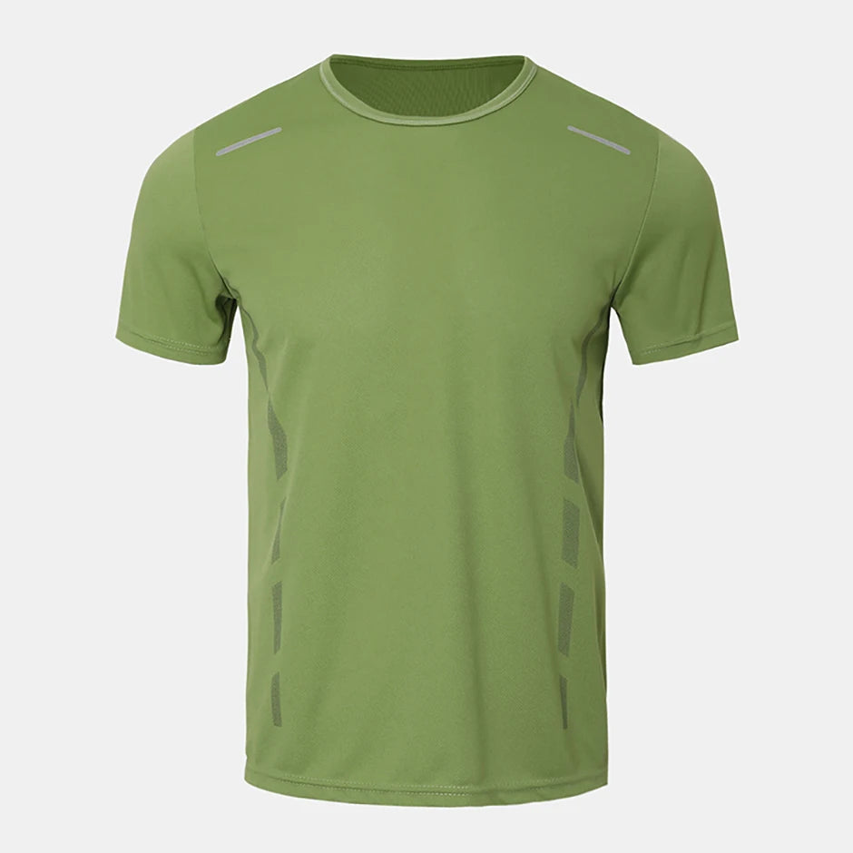 1/4 pçs masculino verão moda impressão de secagem rápida de manga curta juventude lazer esportes fitness respirável topo de meia-idade solto t