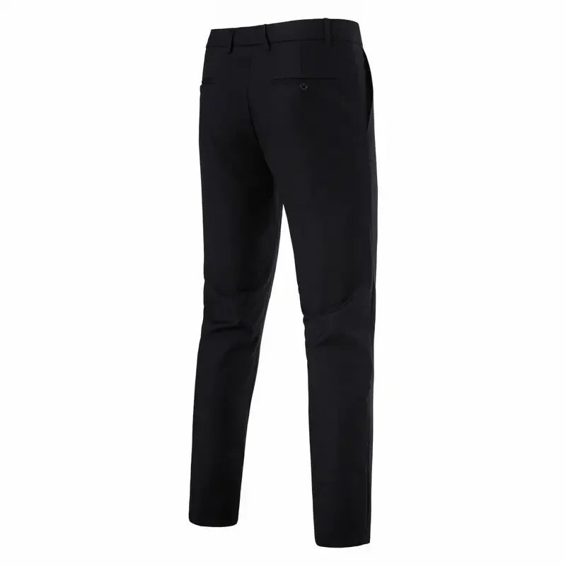 Terno masculino (blazer + colete + calças) moda negócios cor sólida casamento estilo britânico workwear, terno de desempenho casual