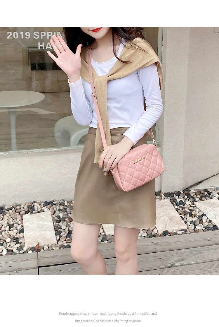 2023 borla pequena bolsa mensageiro para mulheres tendência lingge bordado câmera feminina bolsa de ombro moda corrente senhoras crossbody sacos