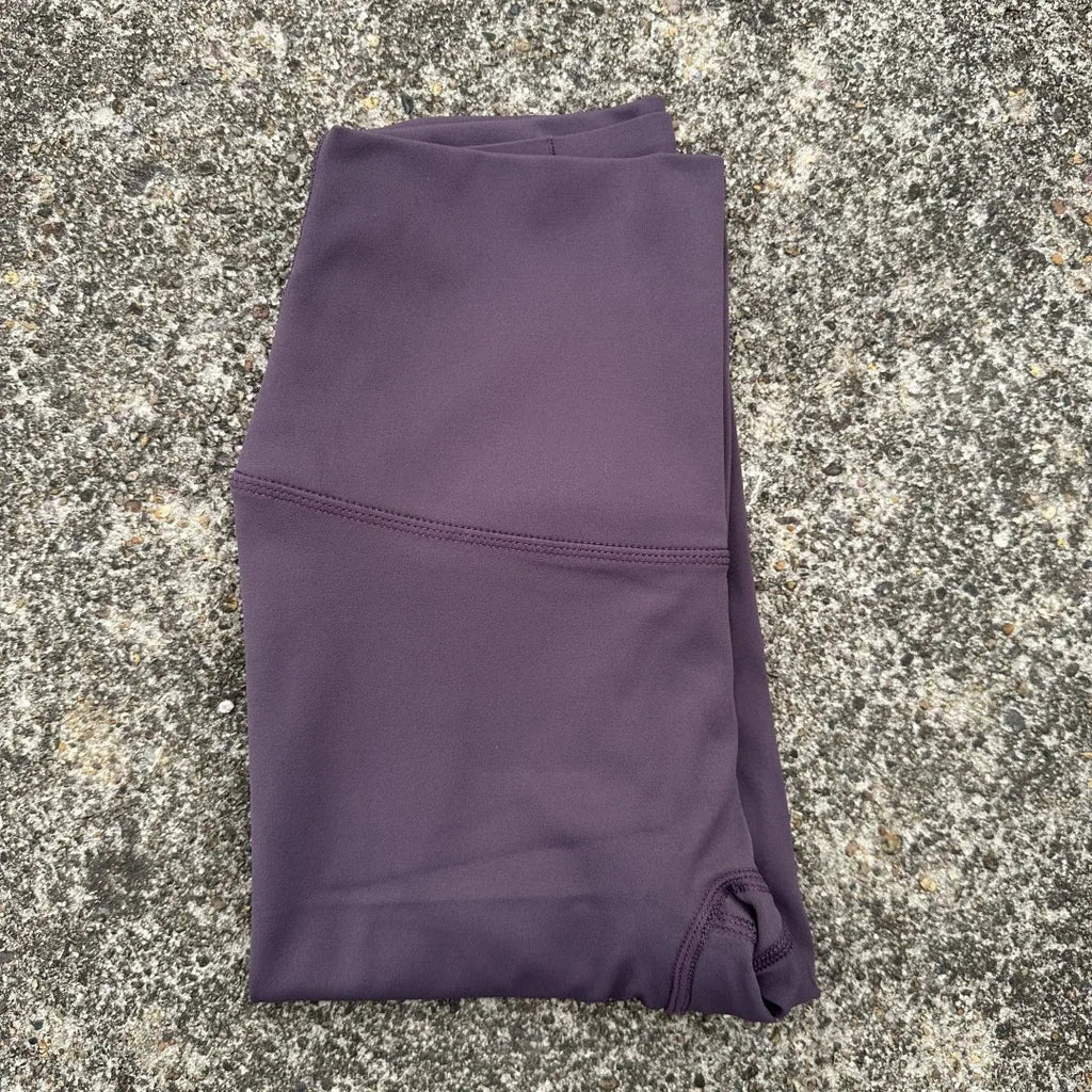 Cor sólida cintura alta yoga legging macio feminino esporte calça apertado manteiga atlético ginásio treinamento abrangente jog volta cintura bolso