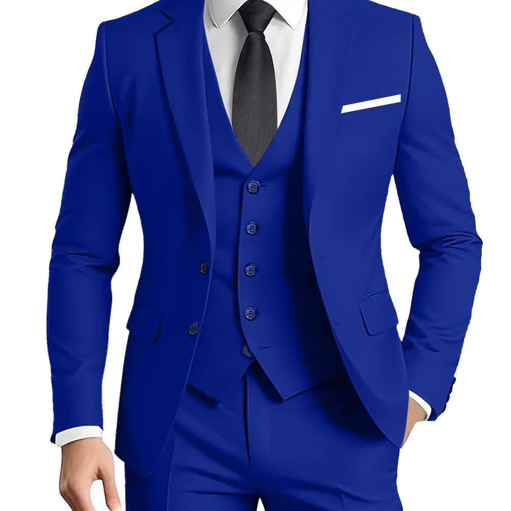 Terno Masculino Verde Oliva com Lapela Pontiaguda, Conjunto Formal de 3 Peças (Jaqueta, Calça e Colete) para Ocasiões de Festa em Casa