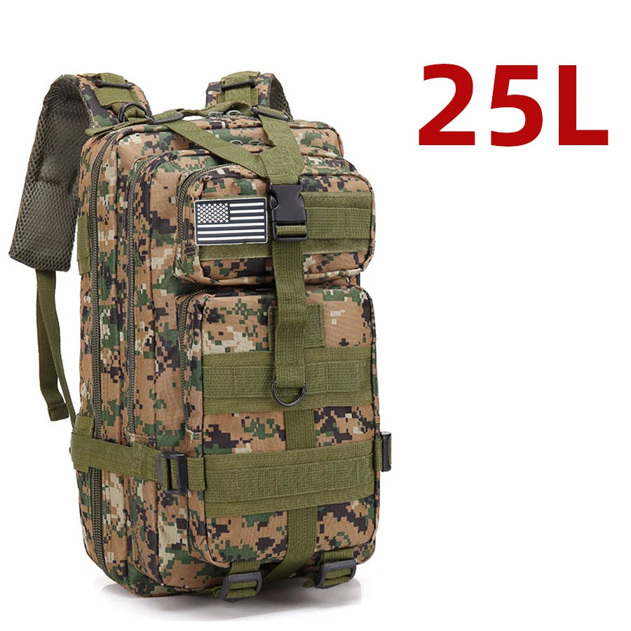 25l/50l resistente náilon impermeável tático esportes trekking pesca caça acampamento caminhadas saco mochila ao ar livre