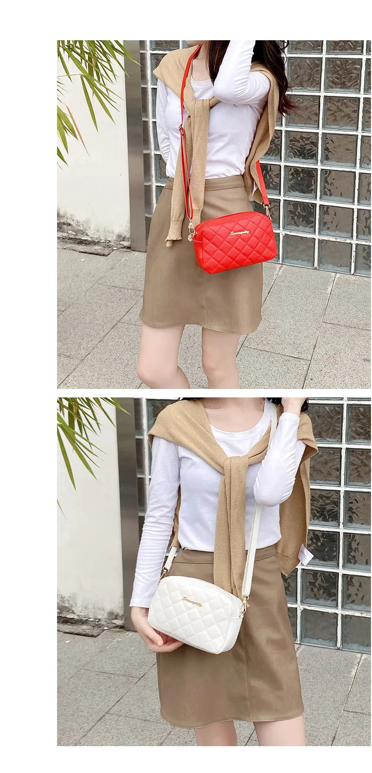 2023 borla pequena bolsa mensageiro para mulheres tendência lingge bordado câmera feminina bolsa de ombro moda corrente senhoras crossbody sacos