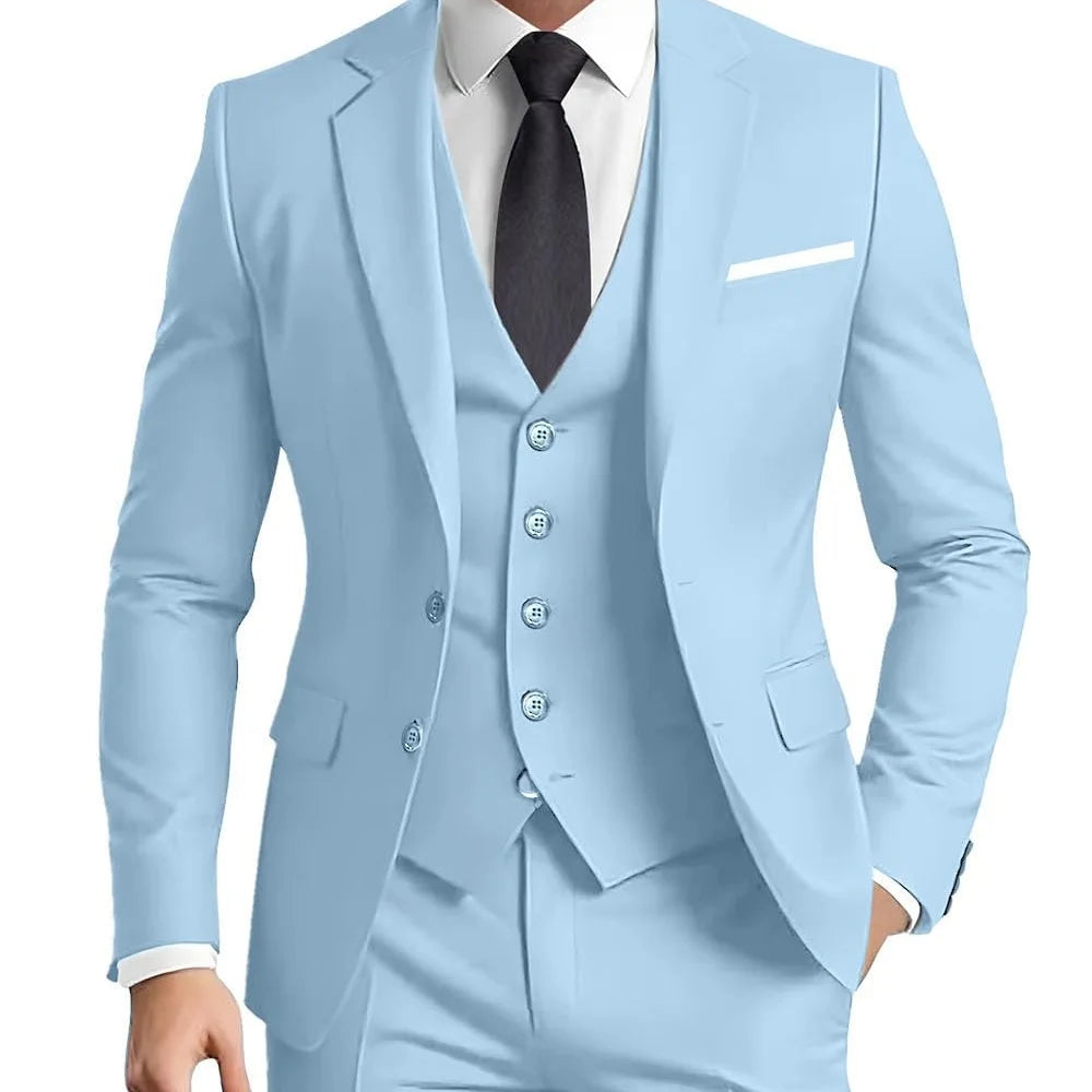 Terno Masculino Verde Oliva com Lapela Pontiaguda, Conjunto Formal de 3 Peças (Jaqueta, Calça e Colete) para Ocasiões de Festa em Casa