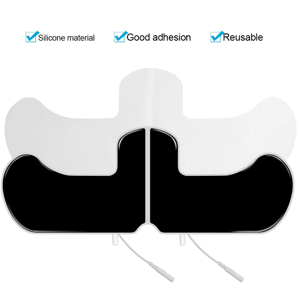 Almofadas de eletrodo ems, plugue de 2 mm 34x13cm para ombro, acupuntura, estimulador muscular, massageador, dezenas, fisioterapia, cuidados de saúde, 1 peça