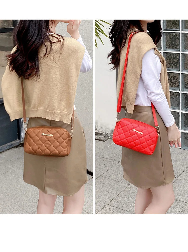 2023 borla pequena bolsa mensageiro para mulheres tendência lingge bordado câmera feminina bolsa de ombro moda corrente senhoras crossbody sacos