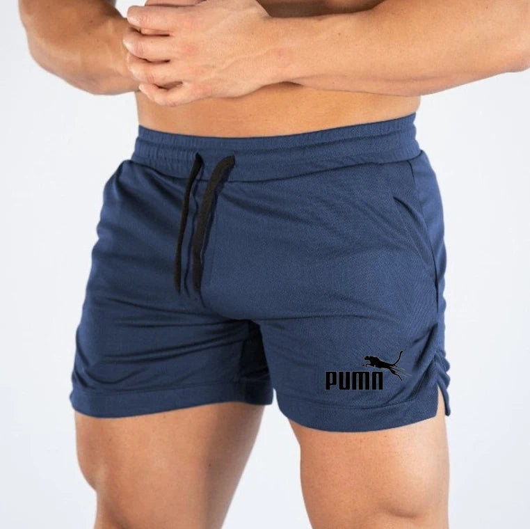 Calções de malha de verão de secagem rápida esportes masculinos shorts casuais calças de praia respiráveis adequadas para fitness ao ar livre correndo