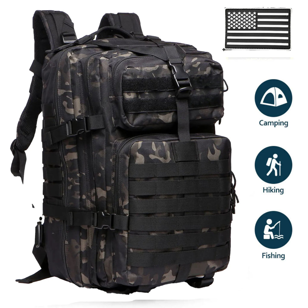 25l/50l resistente náilon impermeável tático esportes trekking pesca caça acampamento caminhadas saco mochila ao ar livre