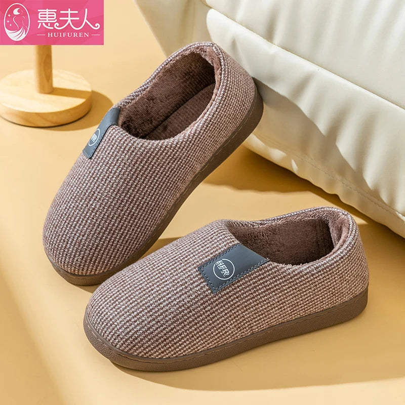 2025 sapatos quentes de inverno feminino forro de pelúcia chinelos interiores casais plataforma salto alto botas de neve feminino masculino casa chinelo